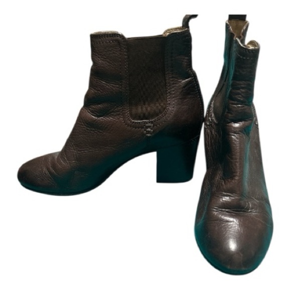 Frye Shoes - Frye Dark Brown Leather Ankle Booties